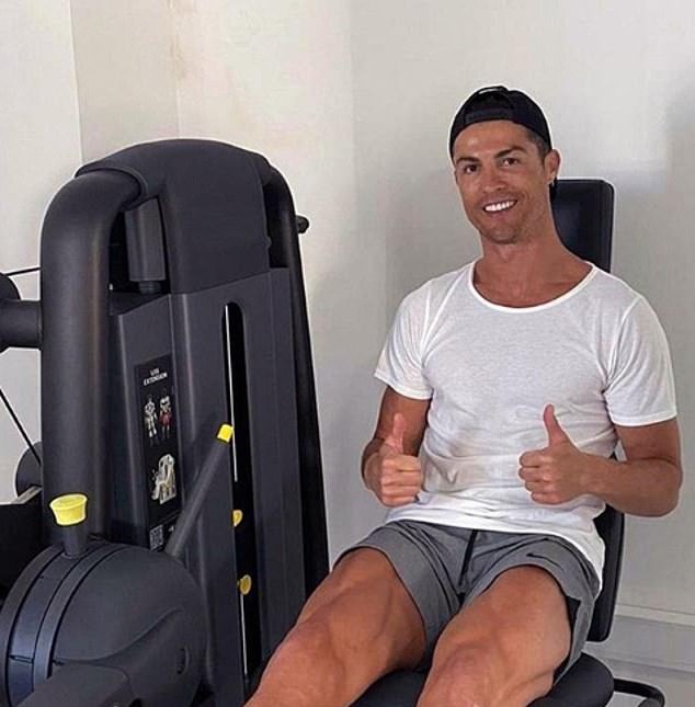 Ronaldo has been keeping people up to date with his workouts while he is in lockdown